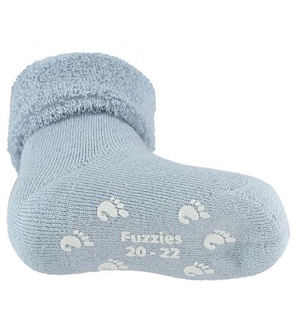 Fuzzies Baby Socks - Non-Slip - Light Blue Fuzzies Baby Socks - Non-Slip - Light Blue
