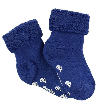 Fuzzies Baby Socks - Non-Slip - Blue Fuzzies Baby Socks - Non-Slip - Blue