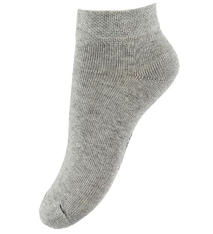 Fuzzies Ankle Socks - 2-Pack - Grey Melange