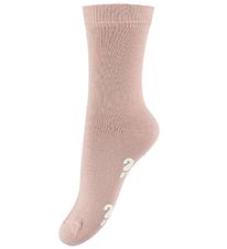 Fuzzies Socks w. Non-Slip - Powder Fuzzies Socks w. Non-Slip - Powder