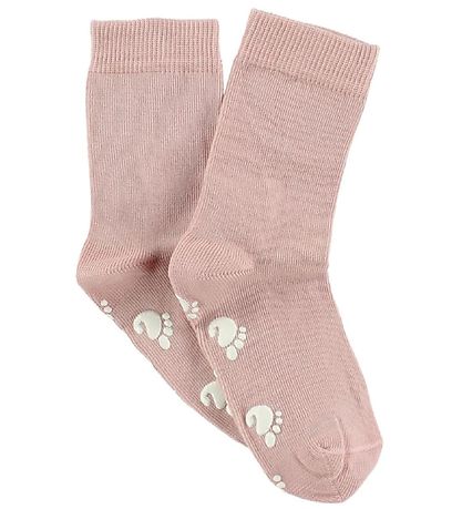 Fuzzies Socks w. Non-Slip - Powder Fuzzies Socks w. Non-Slip - Powder