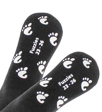 Chaussettes av. Antidérapant Fuzzies - Noir Chaussettes av. Antidérapant Fuzzies - Noir