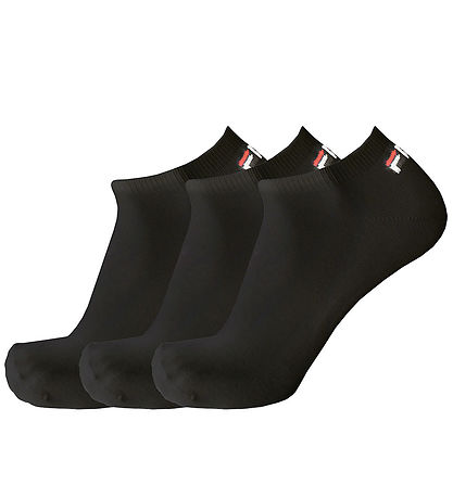 Fila Ankle Socks - 3-Pack - Black Fila Ankle Socks - 3-Pack - Black