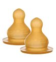 Hevea Baby Bottle Nipples - 2-Pack - Natural Rubber - Slow Flow Hevea Baby Bottle Nipples - 2-Pack - Natural Rubber - Slow Flow