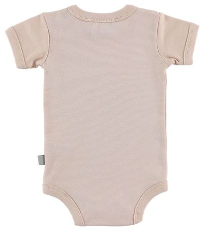 Fuzzies Bodysuit S/S - Rose Powder