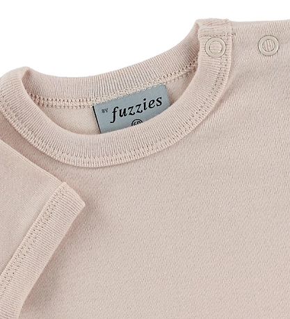 Fuzzies Bodysuit S/S - Rose Powder