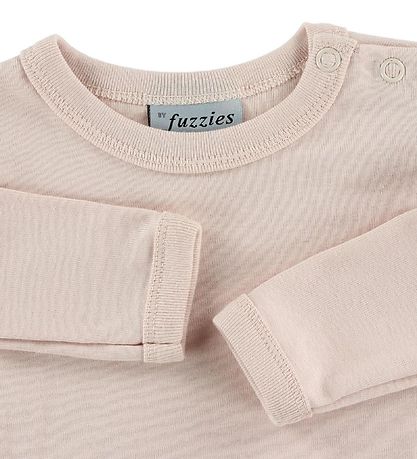 Fuzzies Bodysuit L/S - Rose Powder