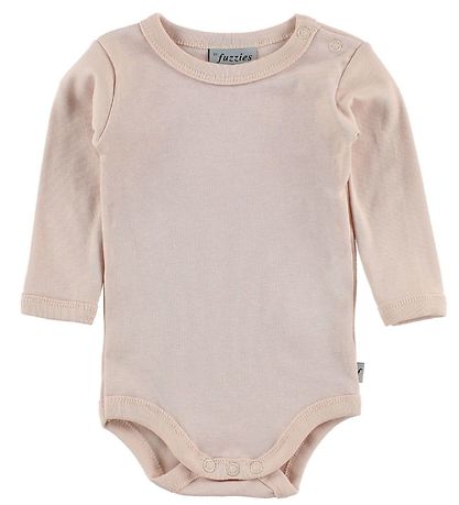 Fuzzies Bodysuit L/S - Rose Powder
