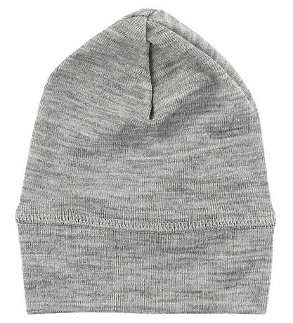 Engel Mütze - Wolle/Seide - Graumeliert Engel Mütze - Wolle/Seide - Graumeliert