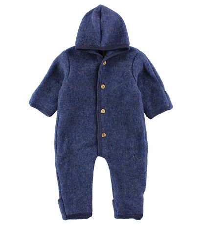 Engel Pramsuit - Wool - Blue Melange