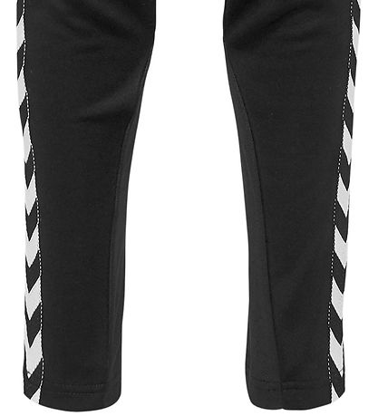 Hummel Trousers - HMLCactus - Black w. White Logo Hummel Trousers - HMLCactus - Black w. White Logo