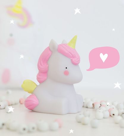 Mini-Lampe A Little Lovely Company - 12,5 cm - Licorne Mini-Lampe A Little Lovely Company - 12,5 cm - Licorne