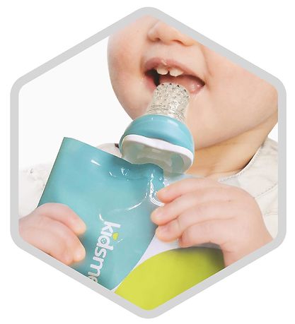 KidsMe Lebensmittelbeutel m. Adapter - Kalk KidsMe Lebensmittelbeutel m. Adapter - Kalk