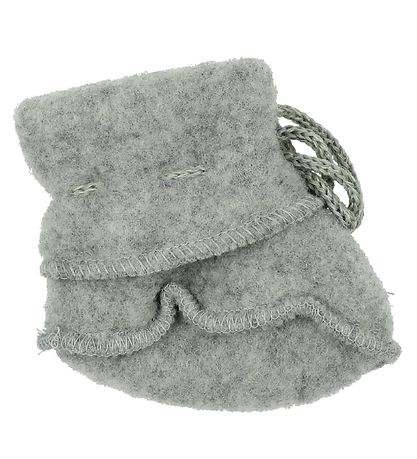 Engel Kruipschoenen - Wol - Grijs Gevlekt Engel Kruipschoenen - Wol - Grijs Gevlekt