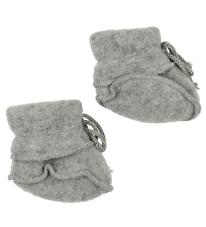 Engel Kruipschoenen - Wol - Grijs Gevlekt Engel Kruipschoenen - Wol - Grijs Gevlekt