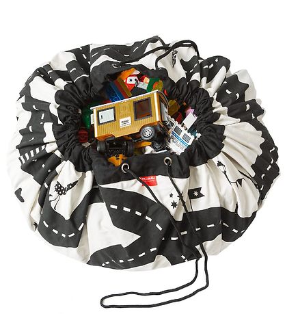 Play&Go Speelmat - Ø: 140 Cm - Rijweg Play&Go Speelmat - Ø: 140 Cm - Rijweg