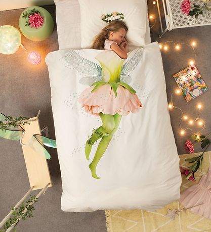 Snurk Rúmföt - Fullorðinn - Hvít M. Álfa Snurk Rúmföt - Fullorðinn - Hvít M. Álfa