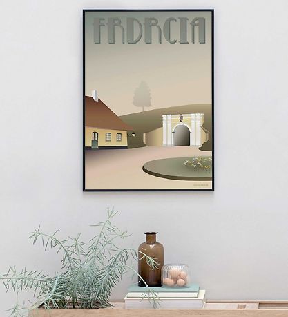 Vissevasse Juliste - 30x40 - Fredericia - Kaupungin portti Vissevasse Juliste - 30x40 - Fredericia - Kaupungin portti