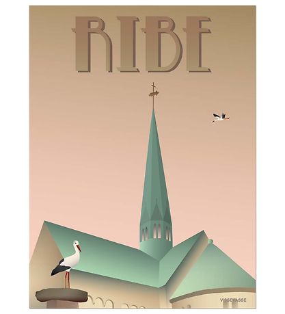 Vissevasse Poster - 30x40 - Ribe - Storks Vissevasse Poster - 30x40 - Ribe - Storks