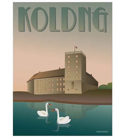 Vissevasse Poster - 30x40 - Kolding - Koldinghus Vissevasse Poster - 30x40 - Kolding - Koldinghus