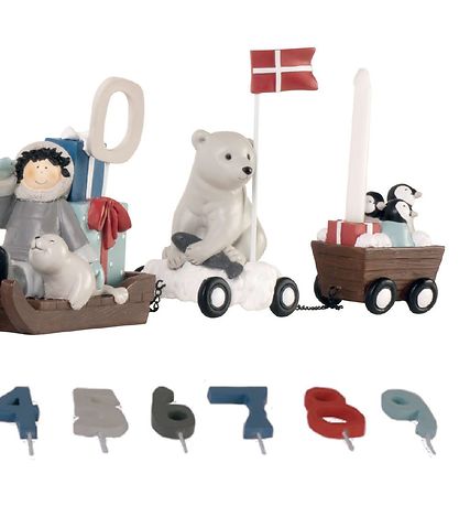 Kids by Friis Birthday Train - 45 cm - Dogsled Kids by Friis Birthday Train - 45 cm - Dogsled