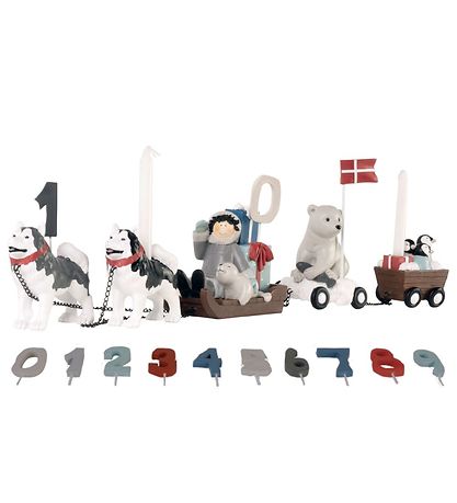 Kids by Friis Birthday Train - 45 cm - Dogsled Kids by Friis Birthday Train - 45 cm - Dogsled
