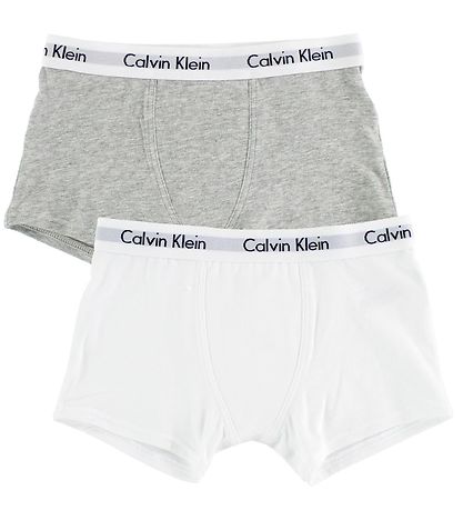 Calvin Klein Boxers - 2-Pack - Grey Melange/White