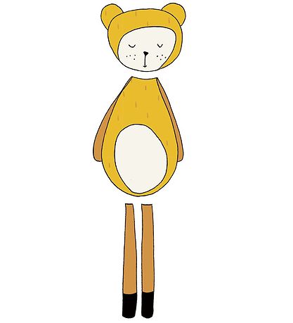 Fabelab Wallstickers - Dreamy Friend Bear - Yellow w. Bear