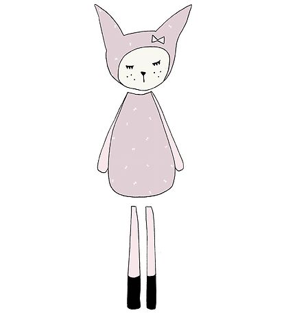 Fabelab Wallstickers - Dreamy Friend Bunny - Light Purple w. Rab