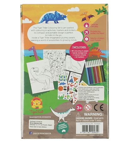 Tiger Tribe Colouring Set - Dinosaurs
