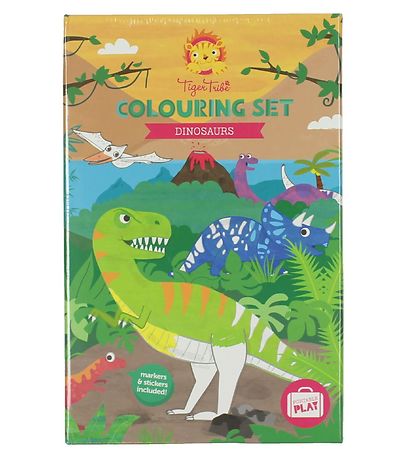 Tiger Tribe Colouring Set - Dinosaurs Tiger Tribe Colouring Set - Dinosaurs