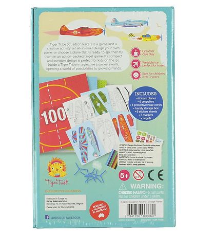 Tiger Tribe Play Set - Squadron Racers - Vintage Planes Tiger Tribe Play Set - Squadron Racers - Vintage Planes
