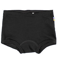 Shorty Joha - Laine/Soie - Noir av. Bords en dentelle Shorty Joha - Laine/Soie - Noir av. Bords en dentelle