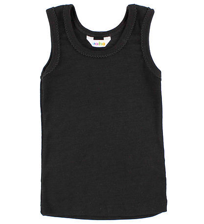Joha Undershirt - Wool/Silk - Black w. Lace Borders Joha Undershirt - Wool/Silk - Black w. Lace Borders
