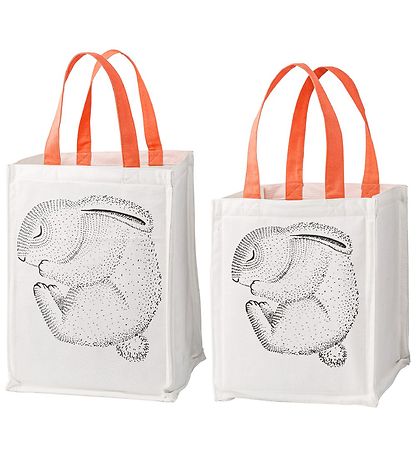 Bloomingville Aufbewahrungsbeutel - 2 st. - 30/40 cm - Weiß/Kora Bloomingville Aufbewahrungsbeutel - 2 st. - 30/40 cm - Weiß/Kora