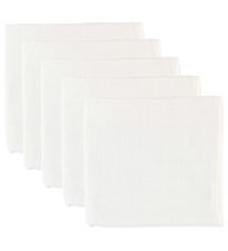 Oopsy Muslin Cloths - 5-Pack - 70x70 - White Oopsy Muslin Cloths - 5-Pack - 70x70 - White