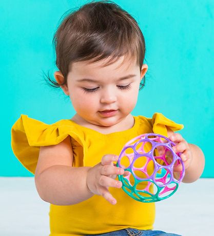 Oball Classic Ball - 8 cm - Pink/Green/Purple/Pink Oball Classic Ball - 8 cm - Pink/Green/Purple/Pink