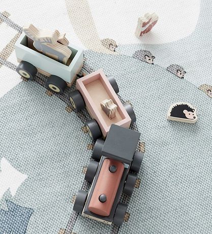 Kids Concept Tog m. Dyr - 44,5 cm