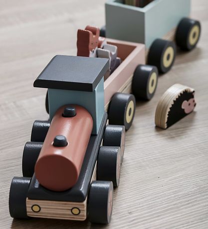 Kids Concept Tog m. Dyr - 44,5 cm