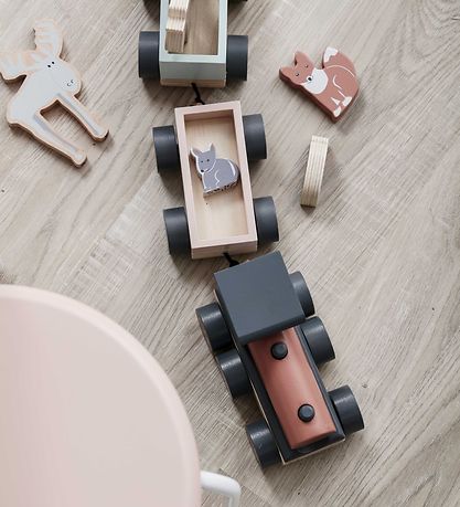 Kids Concept Tog m. Dyr - 44,5 cm