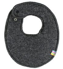 Joha Teething Bib - Wool - Charcoal Joha Teething Bib - Wool - Charcoal