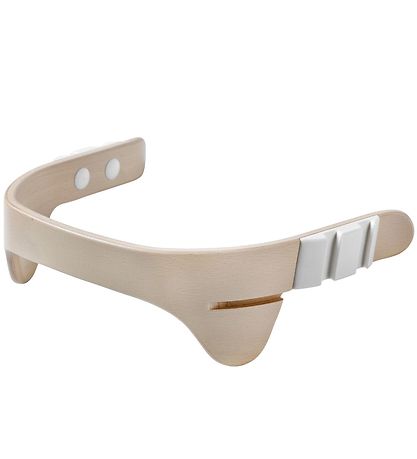 Leander Classic+ Highchair Safety Bar - Whitewash w. Leather str Leander Classic+ Highchair Safety Bar - Whitewash w. Leather str