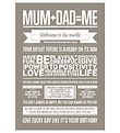 I Love My Type Affisch - A3 - Love Typography - Mum+Dad=Me I Love My Type Affisch - A3 - Love Typography - Mum+Dad=Me