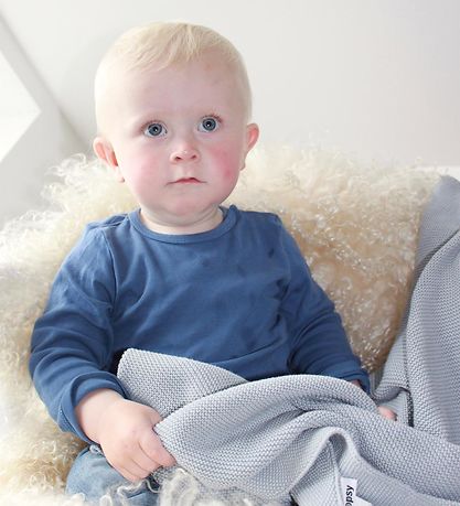 Oopsy Baumwolldecke - 75x75 - Hellblau