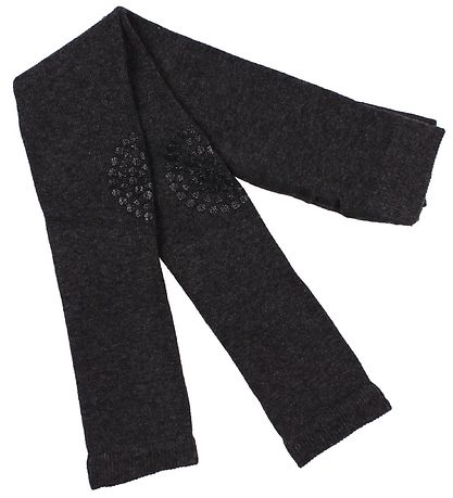 GoBabyGo Non-Slip Leggings - Dark Grey Melange