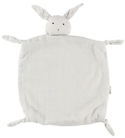 Liewood Comfort Blanket - 35x35 - Agnete - Grey Melange w. Rabbi