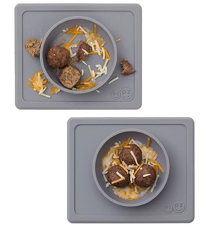 EzPz Happy Mini Bowl - Silikon - Grau